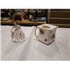 Image 1 : ROYAL DOULTON AMANDA HN 3406 CHINA FIGURE AND ROYAL DOULTON CREAMER