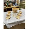 Image 1 : SPIRAL SHELL SERVING DISH WITH SHELL BOWLS AND FORK AND SPOON