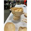 Image 3 : SPIRAL SHELL SERVING DISH WITH SHELL BOWLS AND FORK AND SPOON