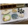 Image 1 : HEAVY BUNNYKINS BOWL, 2 ROYAL WINTON GRIMWADES PLATES, POTTERY CUPS