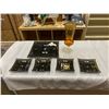 Image 1 : GLASS OVERLAY PLATES AND ART GLASS VASE