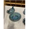 Image 3 : BLUE CARNIVAL GLASS DISHES