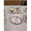 Image 8 : 14 ROYAL ALBERT PETITE POINT CHINA, COFFEE POT WITH LID, 8 CUPS AND SAUCERS AND MORE