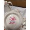 Image 10 : 33 PIECES OF ROYAL ALBERT PETIT POINT CHINA : COFFEE POT, TEACUPS AND SAUCERS ETC