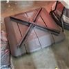 Image 1 : Offset/Cantilever Patio Umbrella Weightable 4pc  Base with X and bolts Retail $190