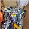 Image 2 : BOX OF 13" HEDGE TRIMMER, LARGE WRENCHES AND OTHER TOOLS