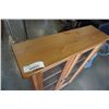 Image 2 : PINE GLASS FRONT STORAGE CABINET