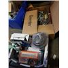 Image 1 : 2 BOXES OF TOOLS AND CABIN ITEMS
