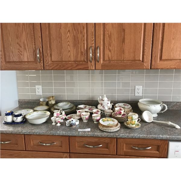 Asst Dishes, Sugar and Creamer, Soup Terrine