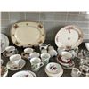 Image 2 : Asst Dishes: Teacups and Saucers, Sugar and Creamer, Salt and Pepper Shakers, Plates, Platters, Hor 