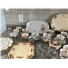 Image 7 : Asst Dishes: Teacups and Saucers, Sugar and Creamer, Salt and Pepper Shakers, Plates, Platters, Hor 
