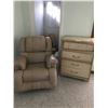Image 1 : 4-Drawer Dresser, Leather Recliner Chair, Body Guard Ergonomic 990 Stationary Bicycle