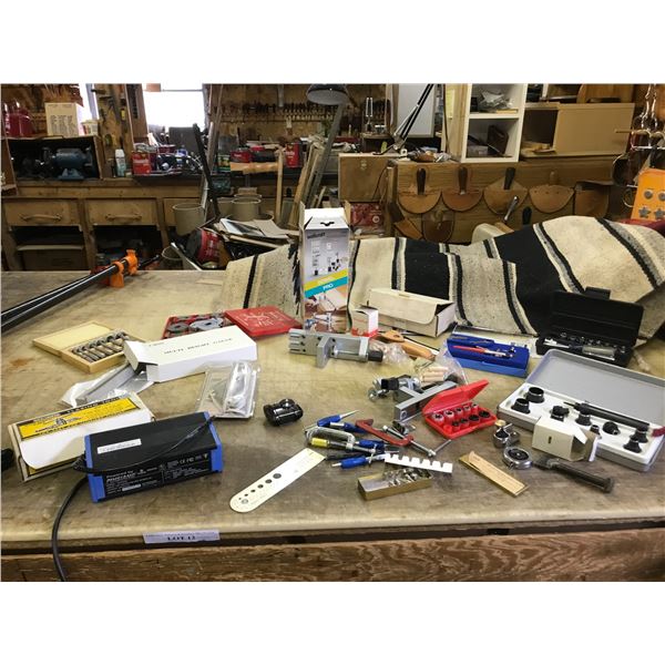 Flaring tool - #150, multi-height gauge (30353), air brush, tempt indicating liquid, re-threading dy