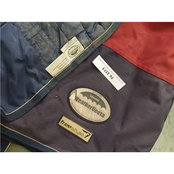 Weatherbeeta light winter blanket with neck piece