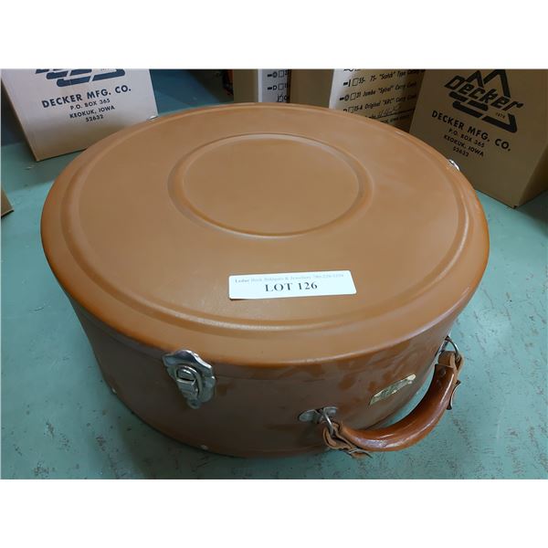 Leather rope canister and rope