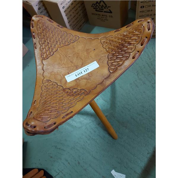 Leather stool