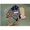 Image 1 : Hobbles, RH leather roping glove, tie down & scarf