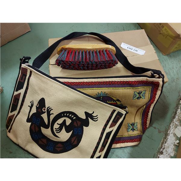 12 medium brushes with 2 brush bags