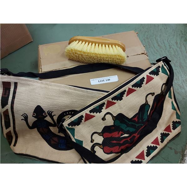 2 brush bags with box of 12 hard brushes