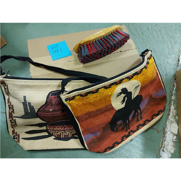 12 medium brushes with 2 brush bags