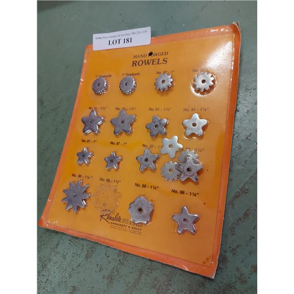 Hand-forged rowels, Renaldie collection