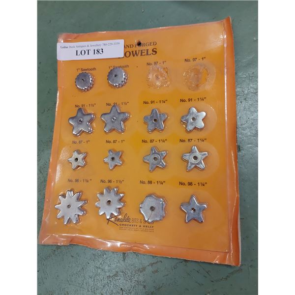 Hand-forged rowels - incomplete collection