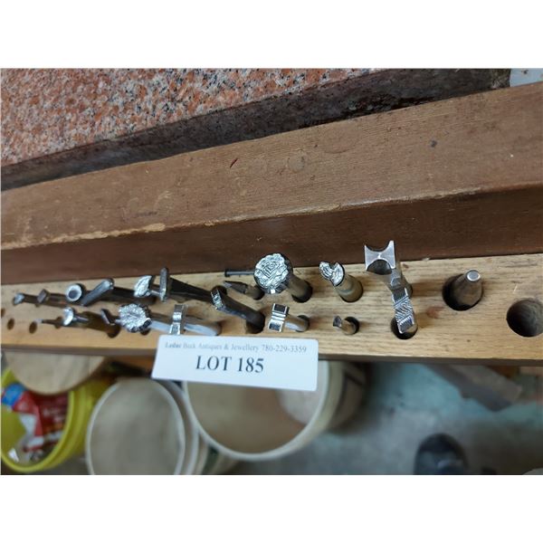 Leather craft stamps - 20 pc, asst sizes and patterns