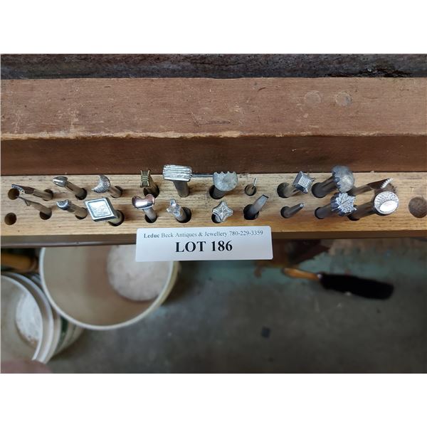 Asst tamps - leather craft, 20 pc.