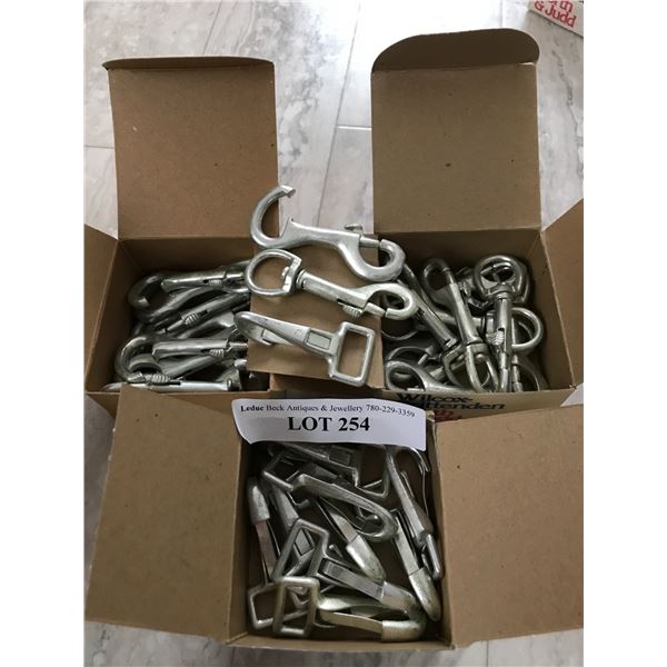 10 saddle snap, 10 swivel snaps, 10 open end snaps