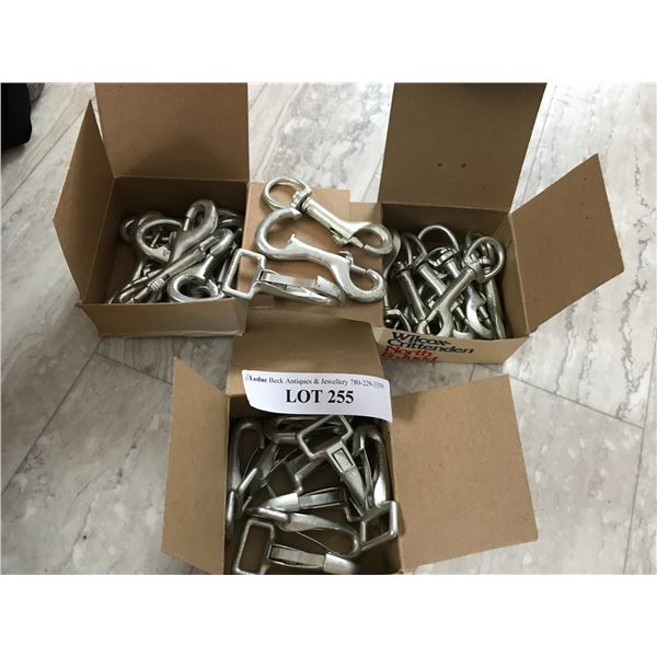 10 swivel snaps, 10 open end snaps, 10 saddle snaps