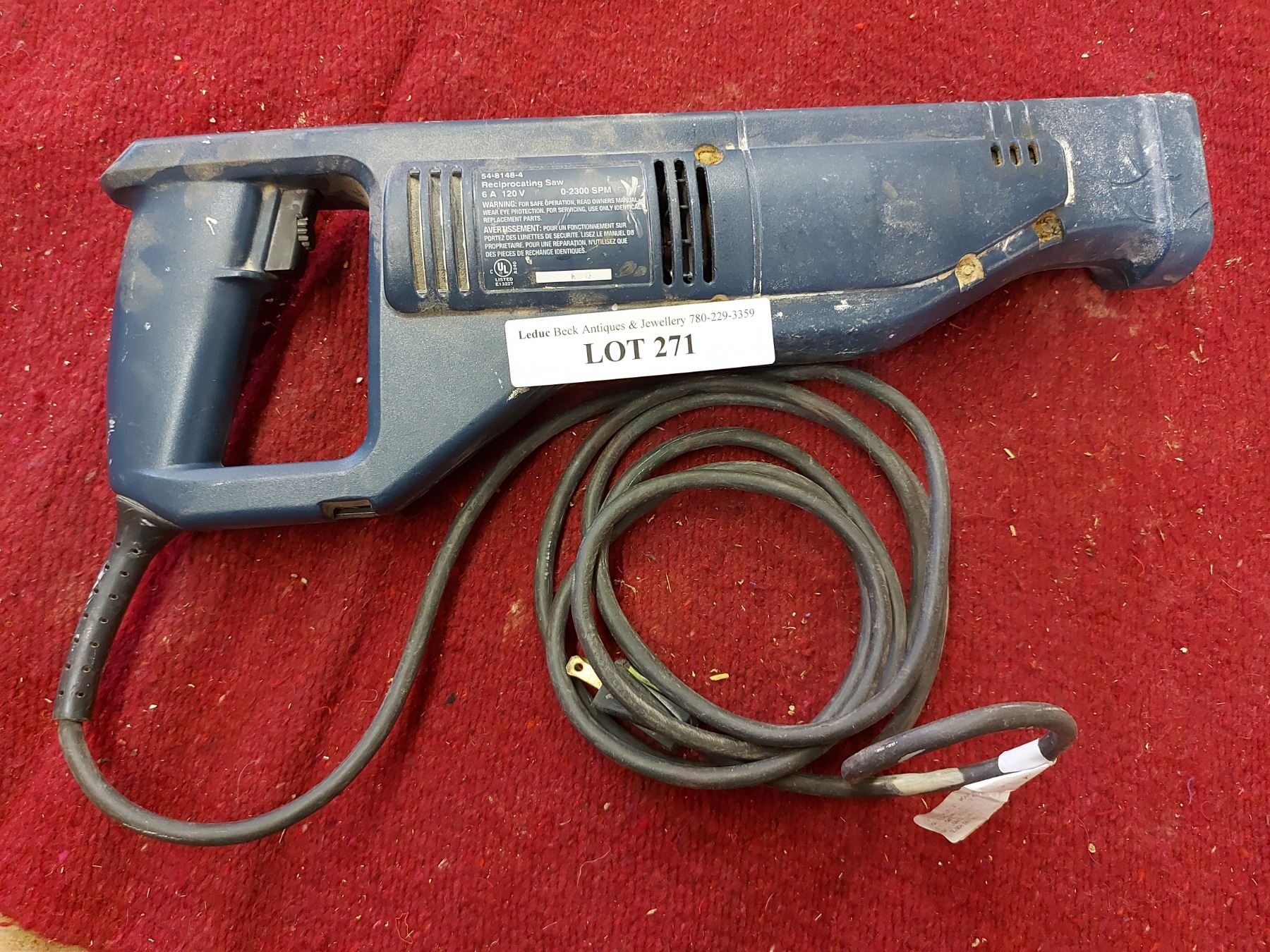 Mastercraft 6A reciprocating saw
