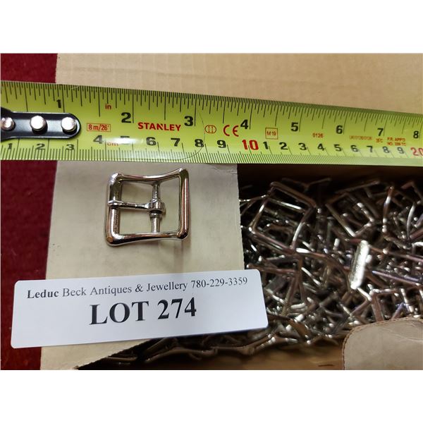 Approx 200 nickel buckles