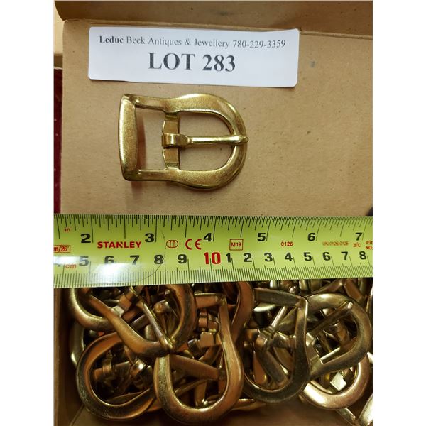 37 brass bridle buckles