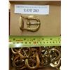 Image 1 : 37 brass bridle buckles