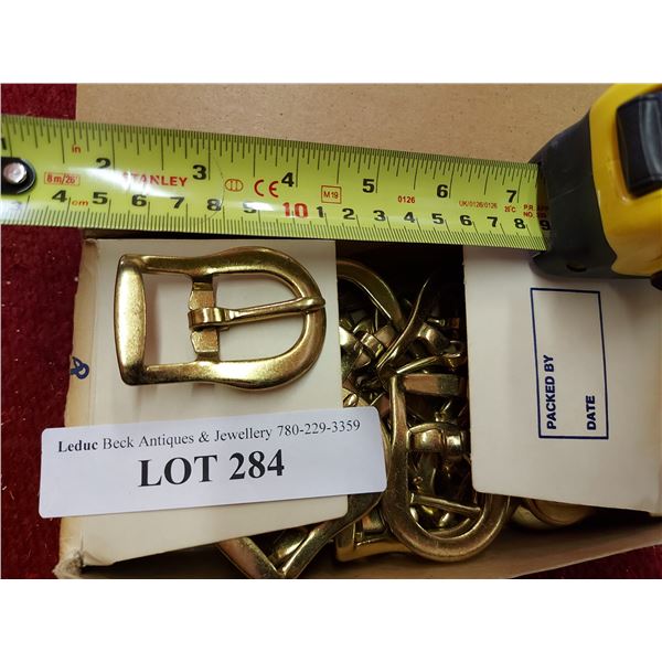 29 brass bridle buckles