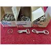 Image 1 : 100 Key rings, 10 swivel snaps, 10 saddle snaps