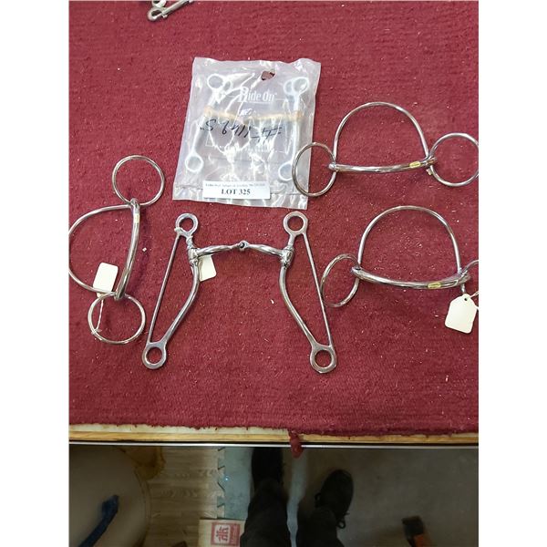 5 Snaffle & Straight Bar Bits (mixed lot)