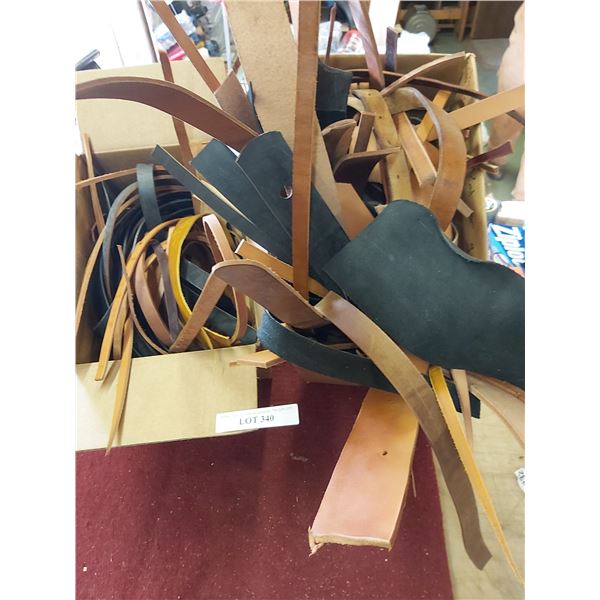 2 Boxes of Scrap Leather
