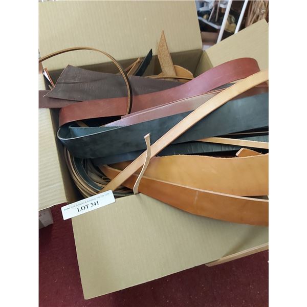 Box of Scrap Leather