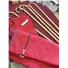 Image 1 : 5 Wooden Canes & 2 Bags