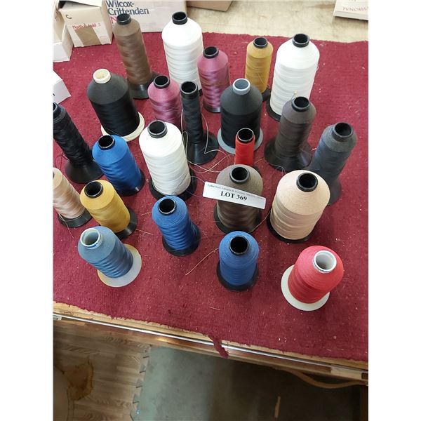 Box of sewing thread - asst of colours