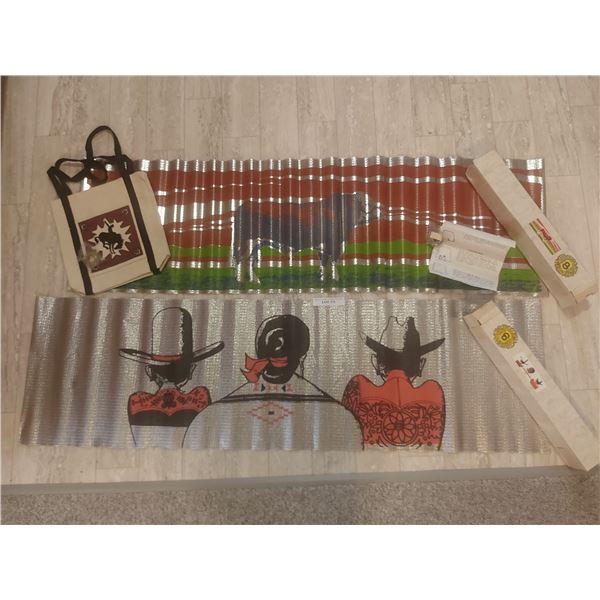 2 Scenic sun screens & bag