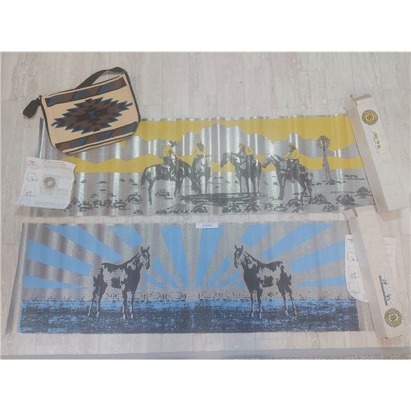 2 Scenic sun screens & bag