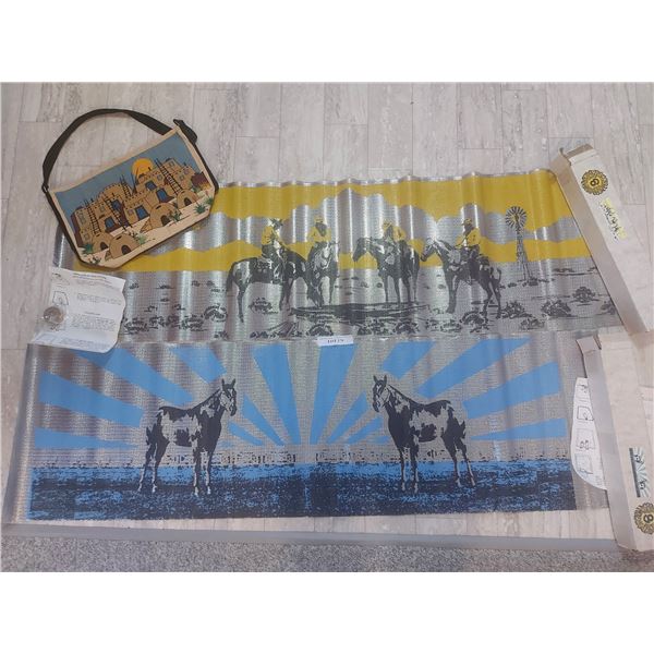 2 Sun Screens with images & bag