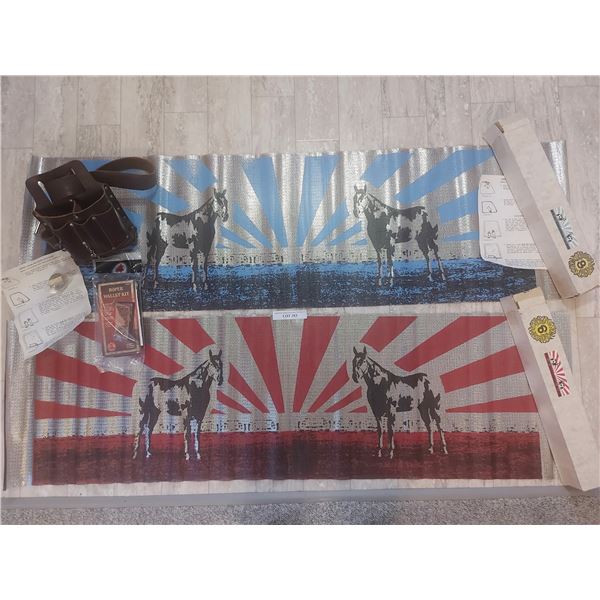 9 Scenic Sun Screen, Leather Tool Belt, Kuny's & Roper Wallet Kit