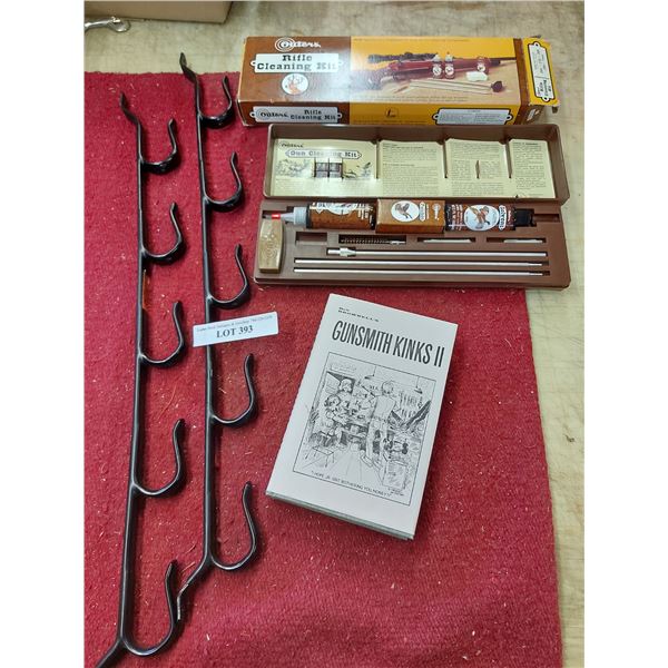 Outers Rifle Kit, Gunsmiths Kinks II Book & 5 Tier San Angelo Gun Rack