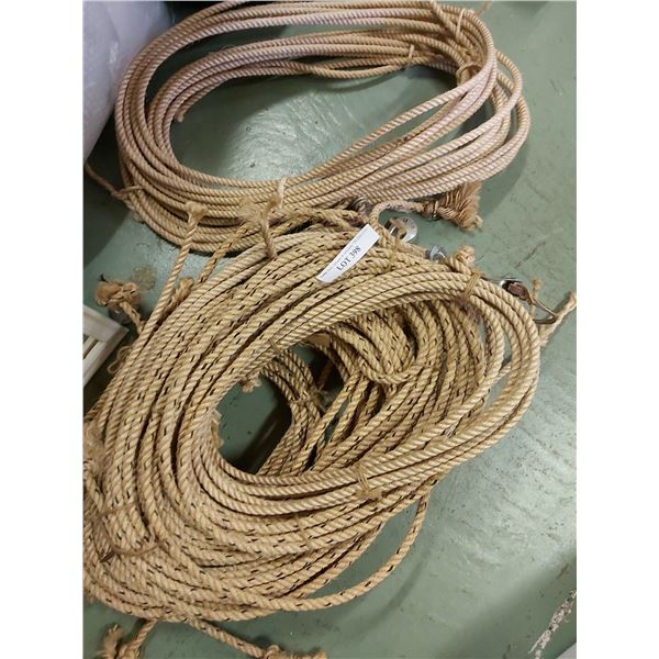 13 pulley ropes with extra rope