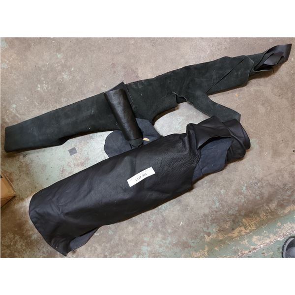 Asst rolls of black designer whole hide
