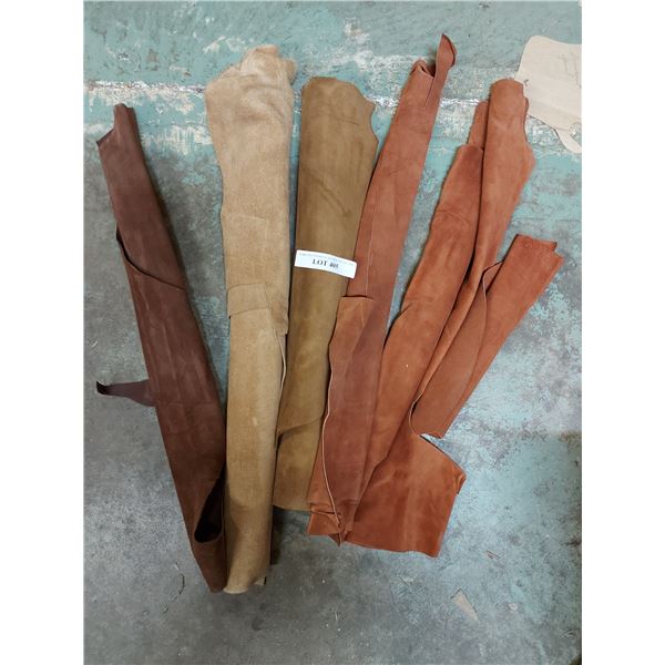 Brown/beige shaded suede - asst rolls