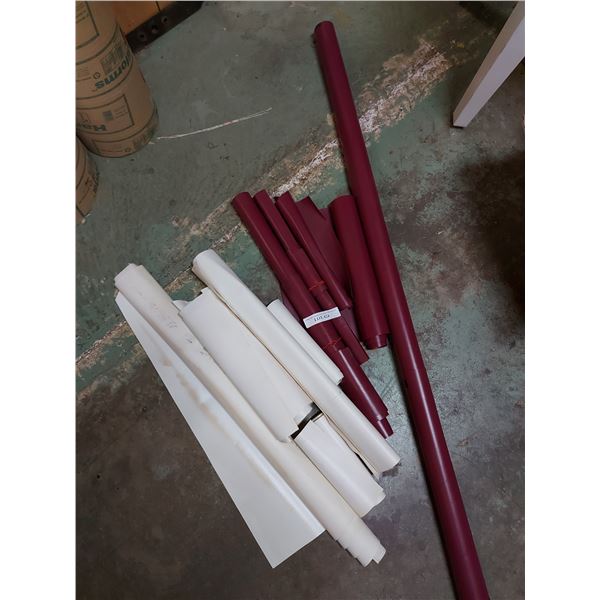 White and purple vinyl - asst rolls